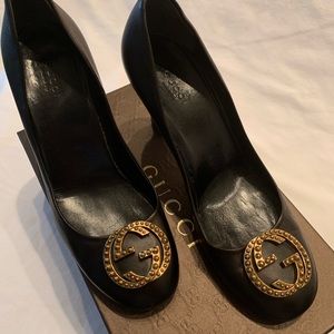 Black Nappa Charlotte Gucci woman’s shoes size 39